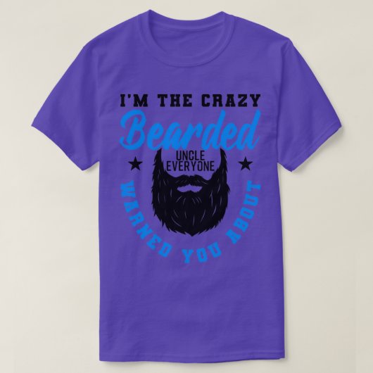 Crazy Bearded oom Funny Gift 3 T-shirt (Design voorkant)
