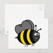 Crazy Bee Briefkaart (Voorkant / Achterkant)