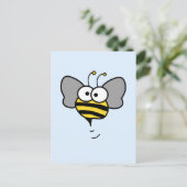 Crazy Bee Briefkaart (Staand voorkant)