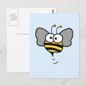 Crazy Bee Briefkaart (Voorkant / Achterkant)