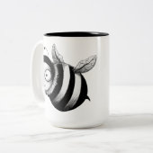 Crazy Bee Tweekleurige Koffiemok (Voorkant links)
