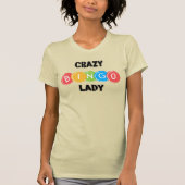 Crazy Bingo Lady T-shirt (Voorkant)