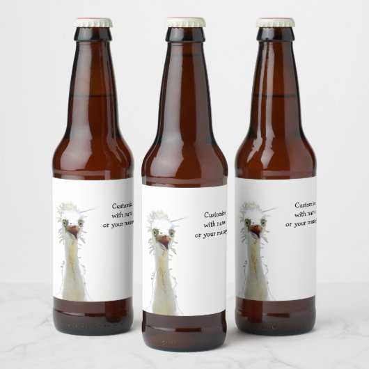 Crazy Bird bierlabel Bier Etiket (Flessen)