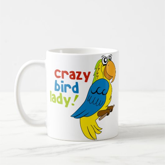 Crazy Bird Lady! Koffiemok (Links)