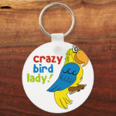 Crazy Bird Lady! Sleutelhanger (Voorkant)