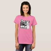 Crazy bird lady t-shirt (Voorkant volledig)