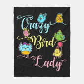 Crazy Bird Lover die Birder ziet Fleece Deken (Voorkant)