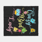 Crazy Bird Lover die Birder ziet Fleece Deken (Voorkant (Horizontaal))