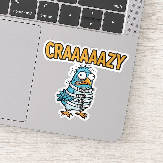 Crazy Bird Sticker (Detail)