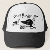 Crazy Birder Funny Bird Watcher Gift Trucker Pet (Voorkant)