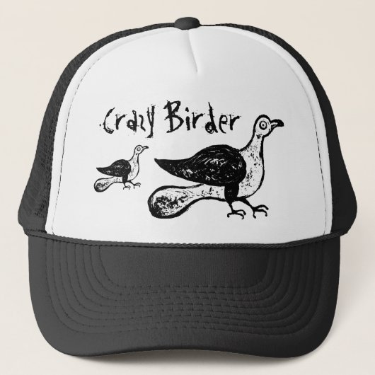 Crazy Birder Funny Bird Watcher Gift Trucker Pet (Voorkant)