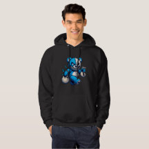 Crazy Blue Beer Hoodie