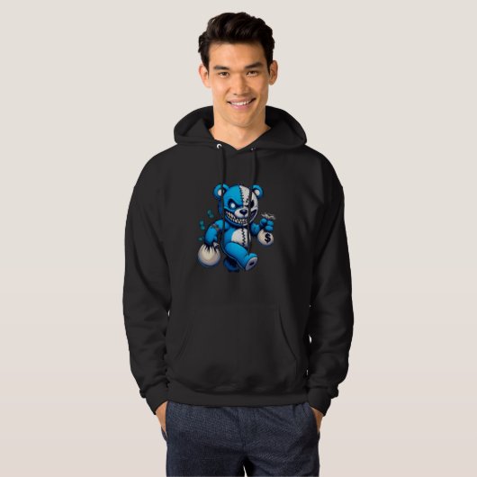 Crazy Blue Beer Hoodie (Voorkant volledig)