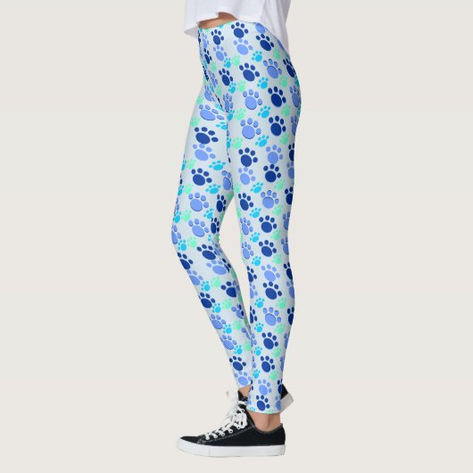 Crazy Blue Paw Leggings (Links)