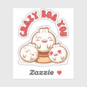 Crazy Boa You - Schattigee Bao Food Pun Sticker (Vel)