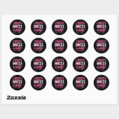 Crazy Bocce Ball Ronde Sticker (Vel)