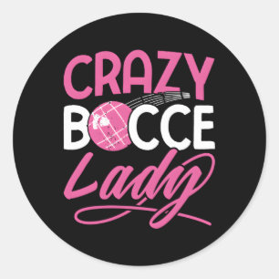 Crazy Bocce Ball Ronde Sticker