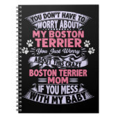 Crazy "Boston Terrier" mama Notitieboek (Voorkant)