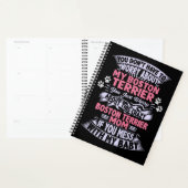 Crazy "Boston Terrier" mama  Planner (Display)
