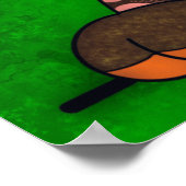 Crazy Boxer Poster met een gezicht (Hoek)