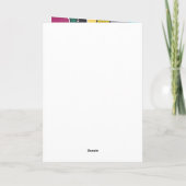 Crazy bright amoeba, doedelstijl, gepersonaliseerd kaart (Achterkant)