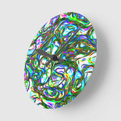 Crazy Brightly gekleurd Ronde Klok (Hoek)