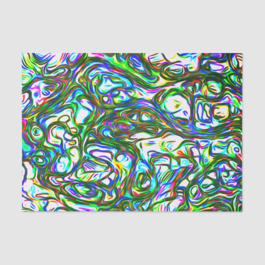 Crazy Brightly gekleurd Tissuepapier (Voorkant)