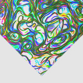 Crazy Brightly gekleurd Tissuepapier (Detail)