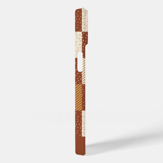 Crazy Buffalo Check in rustieke aardtonen Case-Mate iPhone Case (Achterkant / Rechts)