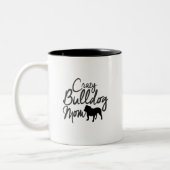Crazy Bulldog mama Tweekleurige Koffiemok (Links)