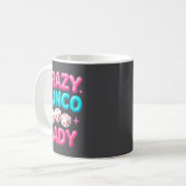 Crazy Bunco Lady Funny Bunco Dice Game Night Women Koffiemok (Voorkant links)