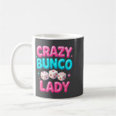 Crazy Bunco Lady Funny Bunco Dice Game Night Women Koffiemok (Links)