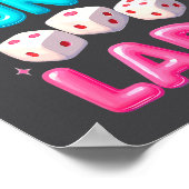 Crazy Bunco Lady Funny Bunco Dice Game Night Women Poster (Hoek)