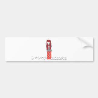 CRAZY BUNNY LADY BUMPERSTICKER