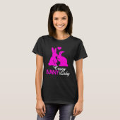 Crazy Bunny Lady Easter Day Women Girl Rabbit T-shirt (Voorkant volledig)