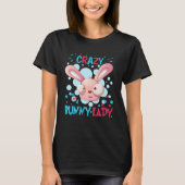 Crazy Bunny Lady Paasdag Rodent Egg Hunt Rabbit T-shirt (Voorkant)
