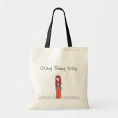 CRAZY BUNNY LADY TOTE BAG (Voorkant)
