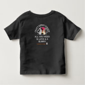 Crazy Bunny Person Kinder Shirts (Achterkant)