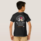 Crazy Bunny Person T-shirt (Achterkant volledig)