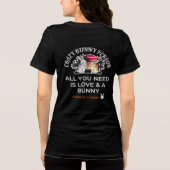 Crazy Bunny Person Tri-Blend Shirt (Achterkant)
