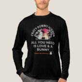 Crazy Bunny Person  Tri-Blend Shirt (Voorkant volledig)
