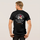 Crazy Bunny Person Tri-Blend Shirt (Achterkant volledig)