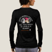 Crazy Bunny Person  Tri-Blend Shirt (Achterkant)