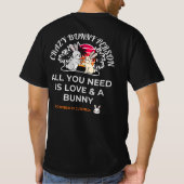 Crazy Bunny Persoon T-shirt (Achterkant)