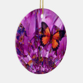 Crazy Butterfly Wings Keramisch Ornament (Rechts)