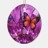 Crazy Butterfly Wings Keramisch Ornament (Links)