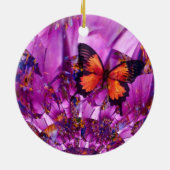 Crazy Butterfly Wings Keramisch Ornament (Achterkant)
