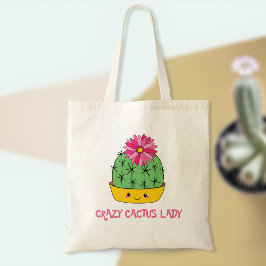Crazy Cactus Lady Tote | Cactusliefhebber Cadeau I Bag
