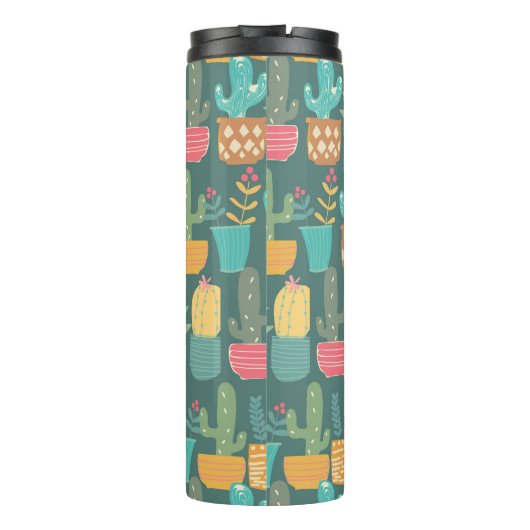 Crazy Cactus personaliseren Thermosbeker (Achterkant)