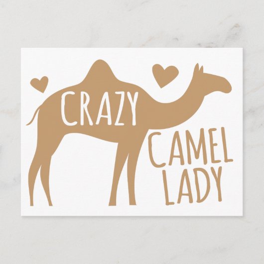 Crazy Camel Lady Briefkaart (Voorkant)